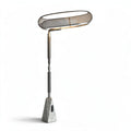 Modern floor lamp with adjustable height and concrete base in gray 100 x 30 x 200cm