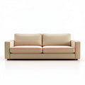 Fabric sofa with orange trim 200 x 90 x 80cm for living room use